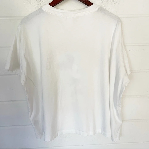 H&M Women’s White Printed Mickey Mouse Short Sleeve Crewneck Tee Size XXL - Picture 6 of 8